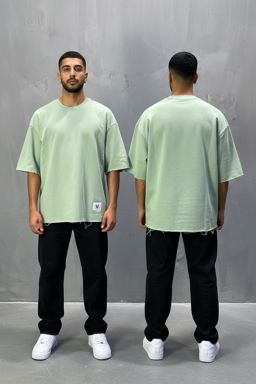 T-Shirt Oversize Mint – Tissu Épais  42
