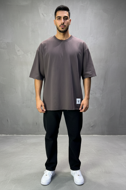 T-Shirt Oversize Brown – Tissu Épais  42