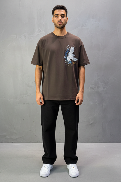 T-shirt Oversize Brown 5127