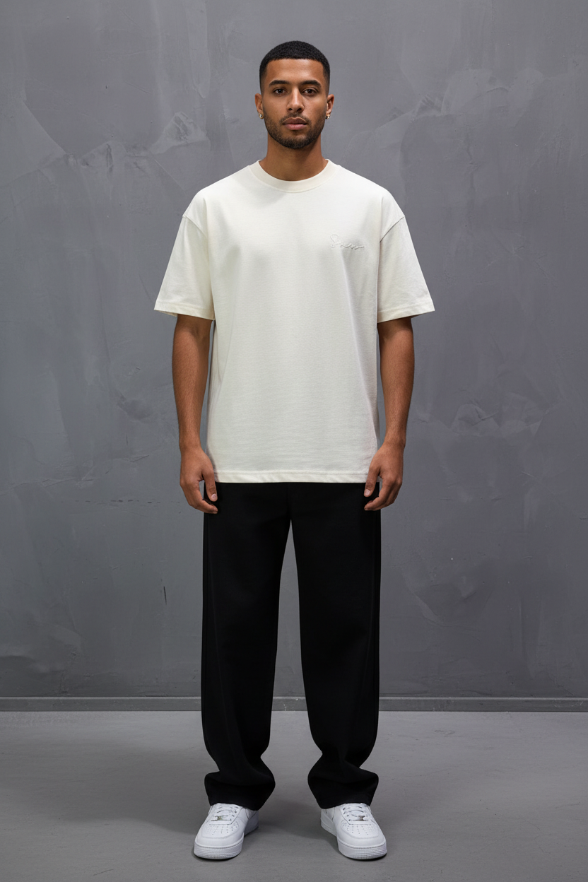T-Shirt Oversize Beige Meem 5082