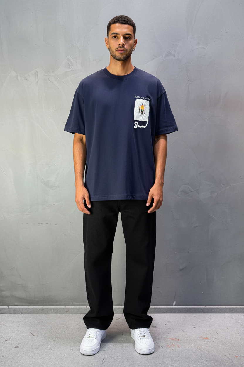 T-Shirt Oversize Navy blue Urbanity 5120