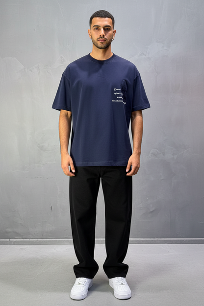 T-Shirt Oversize Navy Blue Urbanity 5128