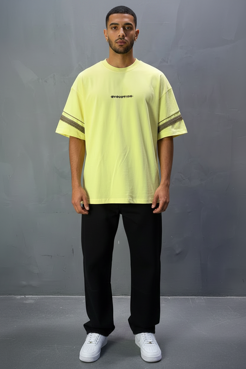 T-Shirt Oversize  yellow Bvolution 5072