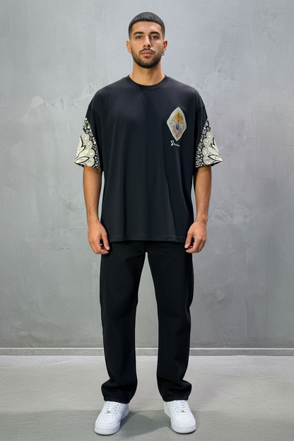 T-Shirt Oversize Noir – Paon & Paisley 5071