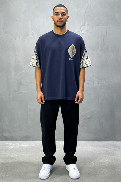 T-Shirt Oversize Navy Blue – Paon & Paisley 5071