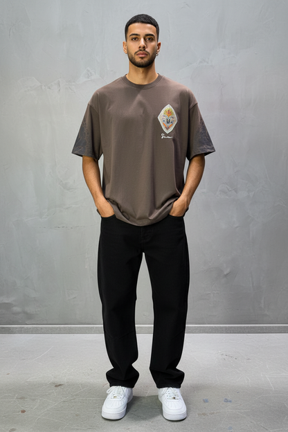 T-Shirt Oversize Brown – Paon & Paisley 5071