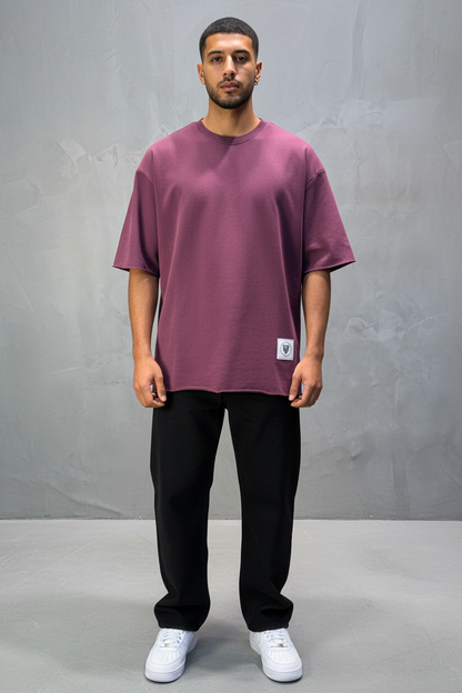 T-Shirt Oversize  Dusty Purple – Tissu Épais  42