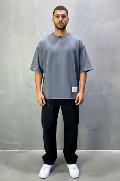 T-Shirt Oversize Dark Slate   – Tissu Épais  42