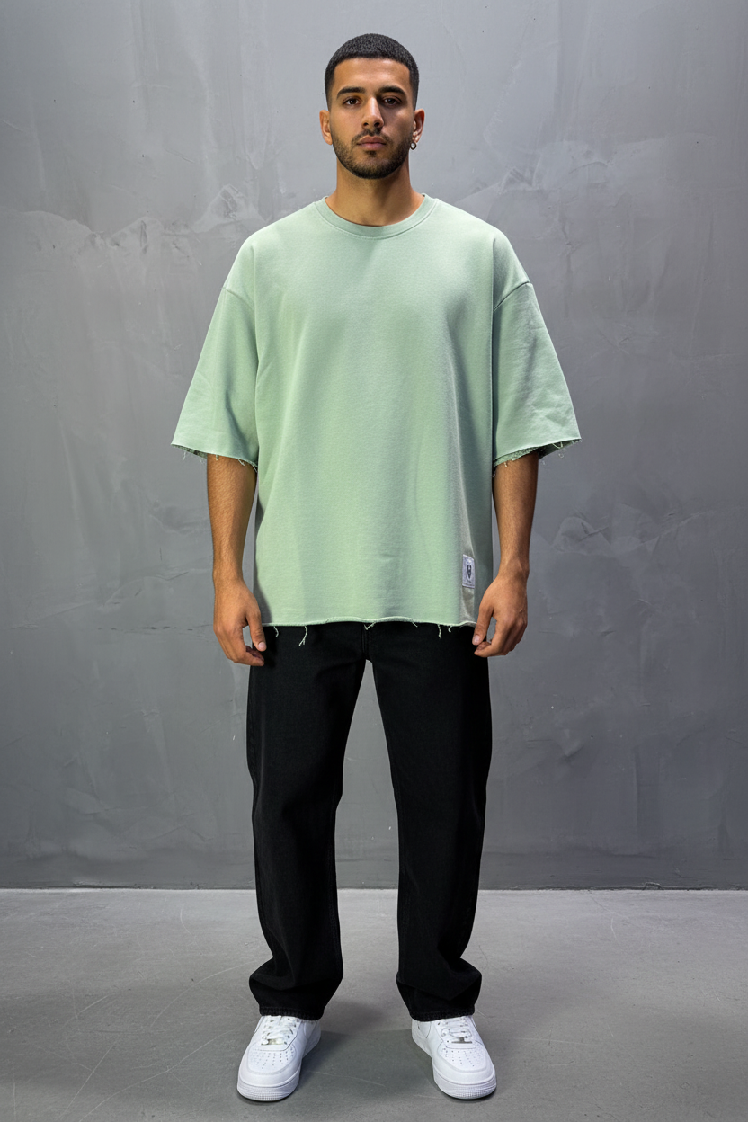 T-Shirt Oversize Mint – Tissu Épais  42