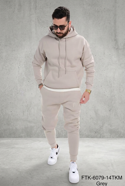 Ensemble jogging homme gris clair 6079