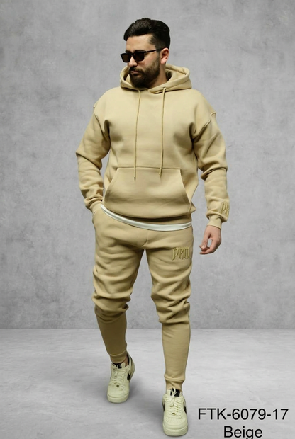 Ensemble jogging homme beige 6079