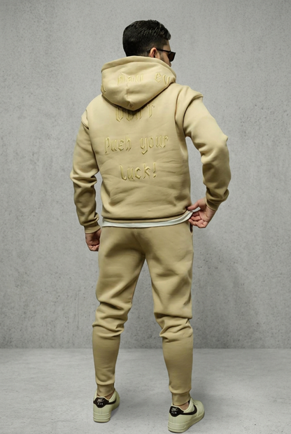 Ensemble jogging homme beige 6079