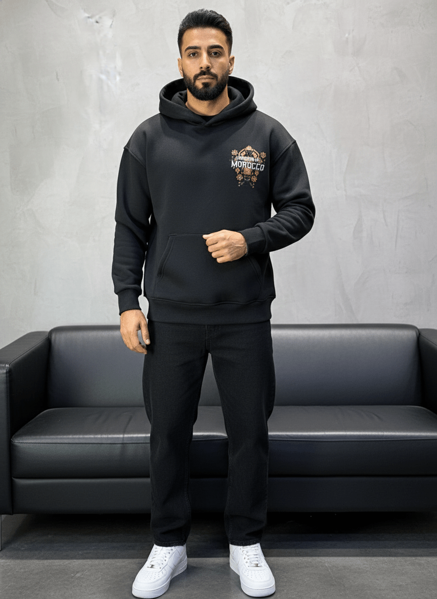 HOODIE MOROCCO BLACK 7860 - ZG PREMIUM