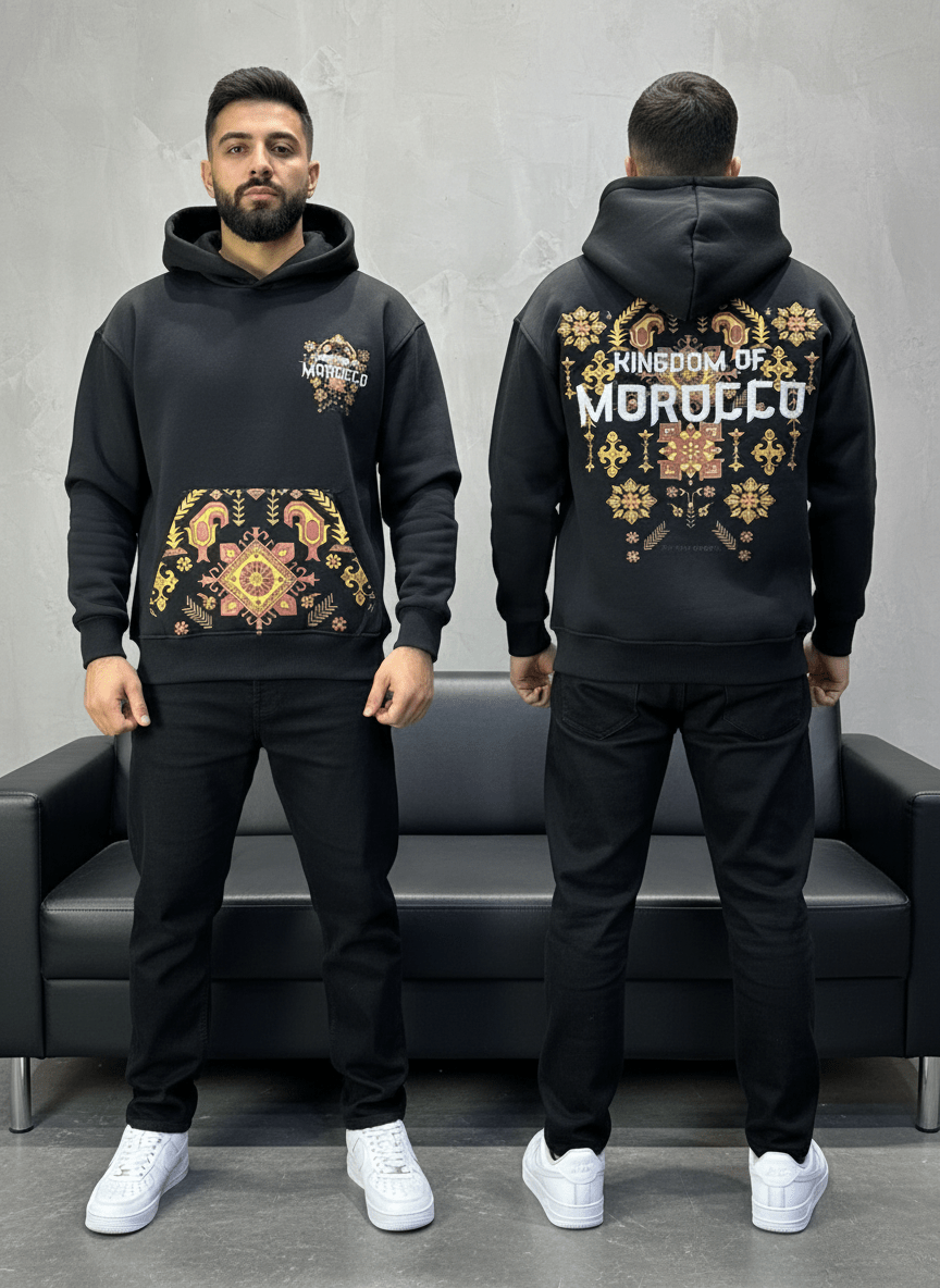 HOODIE MOROCCO BLACK 7860 - ZG PREMIUM
