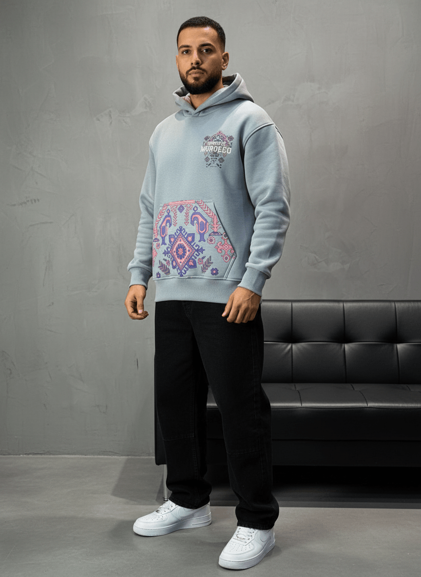 HOODIE MOROCCO GRIS 7860 - ZG PREMIUM