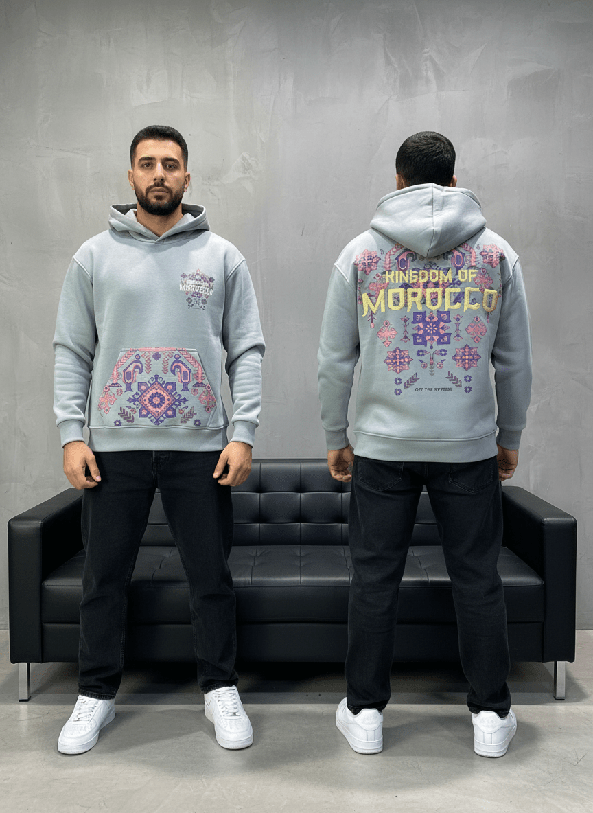 HOODIE MOROCCO GRIS 7860 - ZG PREMIUM