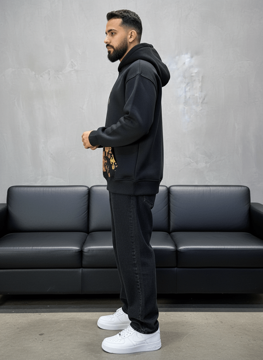 HOODIE MOROCCO BLACK 7860 - ZG PREMIUM