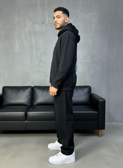 HOODIE SAW OVERSIZE BLACK 4975