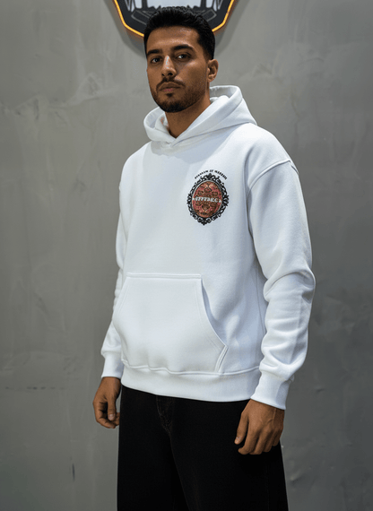 HOODIE BLANC GRAPHIQUE 7861 - ZG PREMIUM