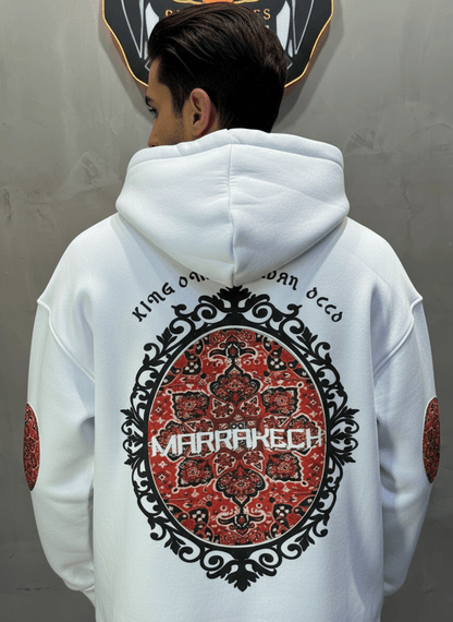 HOODIE BLANC GRAPHIQUE 7861 - ZG PREMIUM