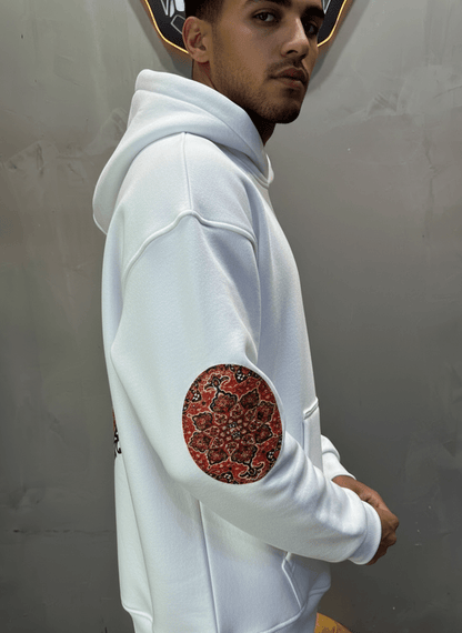 HOODIE BLANC GRAPHIQUE 7861 - ZG PREMIUM