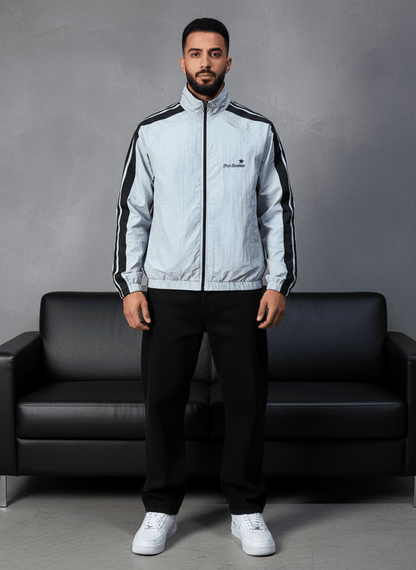 JACKET PARACHUTE GREY OLD SCHOL 7404 - ZG PREMIUM