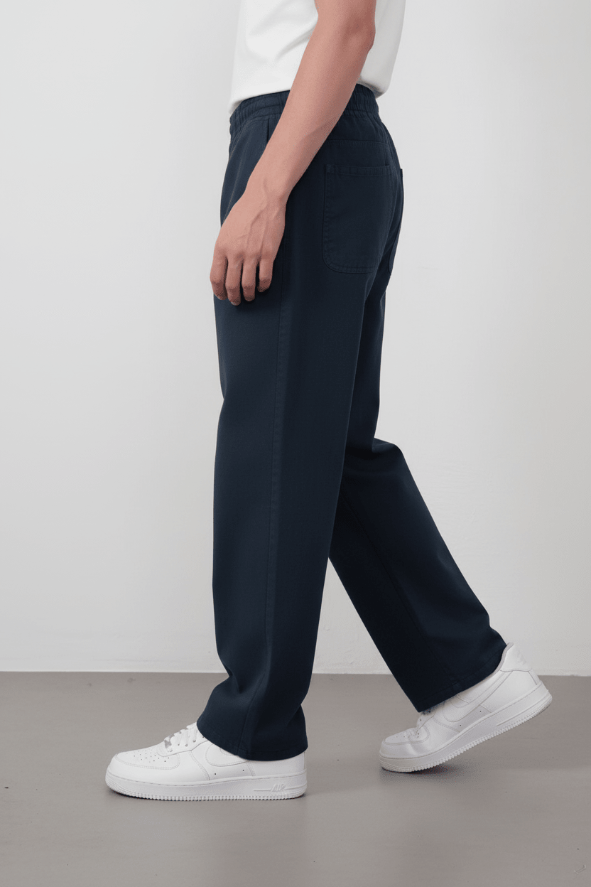 Pantalon Marrakech Large Bleu Marine 2439 - ZG PREMIUM