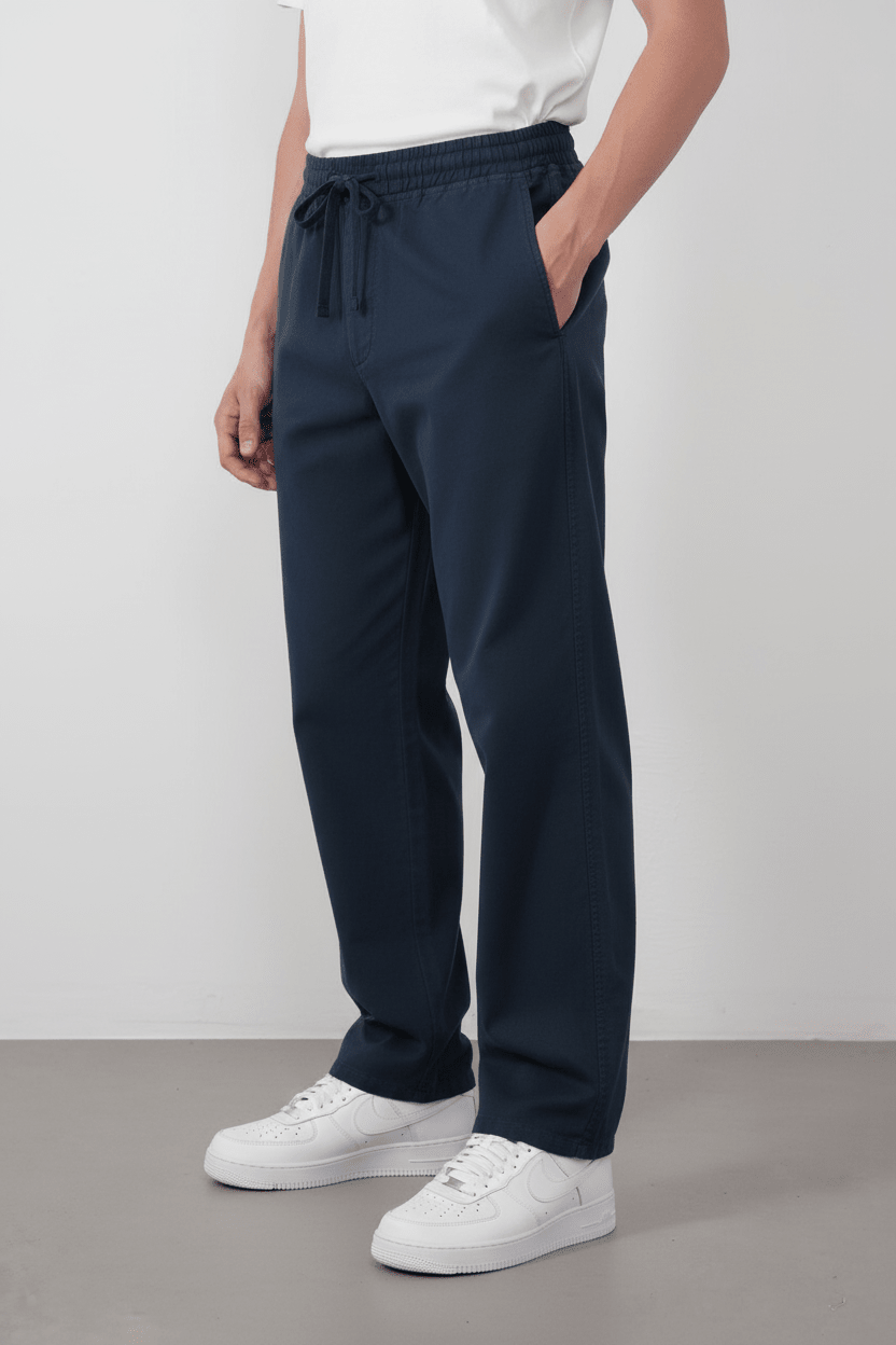 Pantalon Marrakech Large Bleu Marine 2439 - ZG PREMIUM