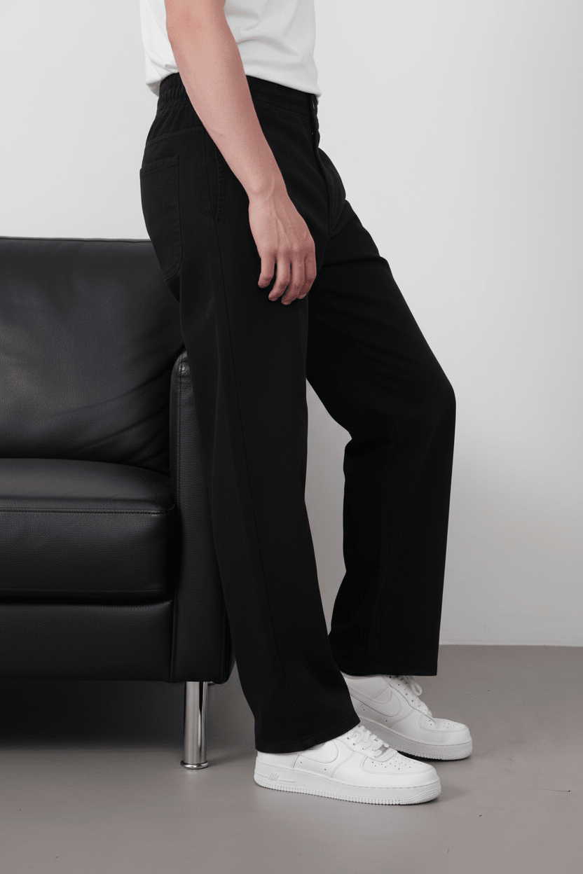 Pantalon Marrakech Large noir 2439 - ZG PREMIUM