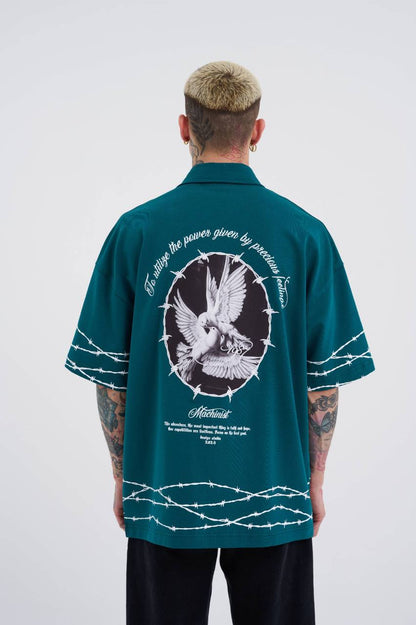 T-SHIRT OVERSIZE MACHINIST GREEN M2102