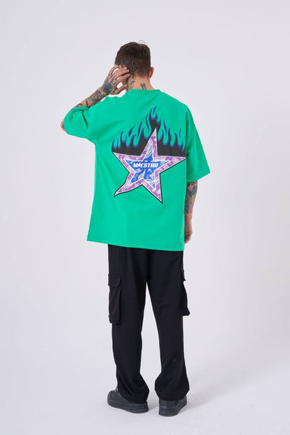 T-SHIRT OVERSIZE MACHINIST GREEN M2073