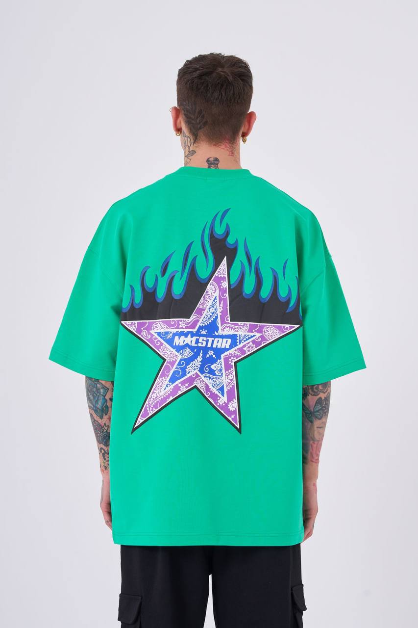 T-SHIRT OVERSIZE MACHINIST GREEN M2073