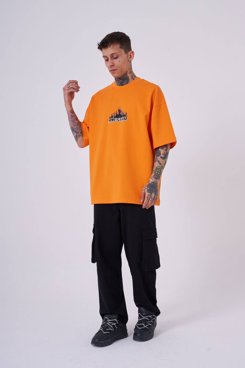 T-SHIRT OVERSIZE MACHINIST ORANGE M2073