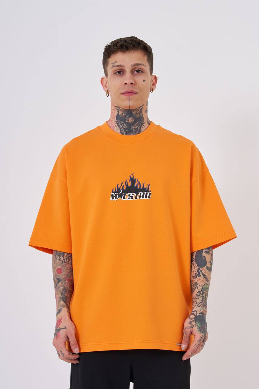 T-SHIRT OVERSIZE MACHINIST ORANGE M2073