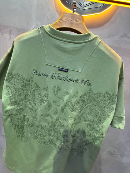 T-SHIRT RETRO GREEN 2504