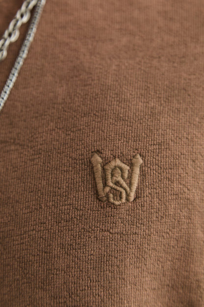 T-SHIRT OVERSIZE SAW BROWN 4803