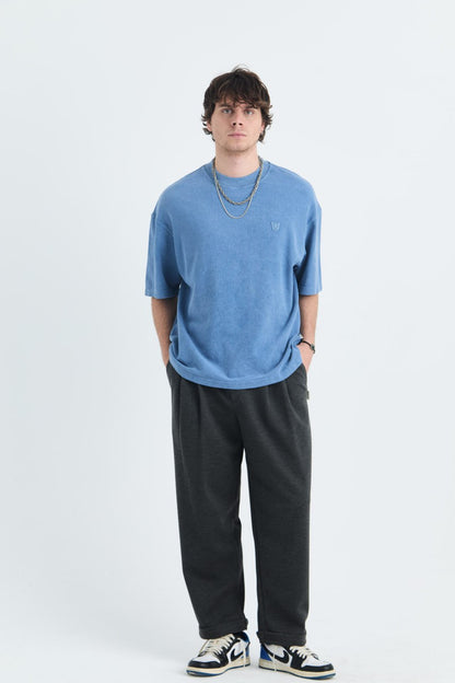 T-SHIRT OVERSIZE SAW BLUE 4803