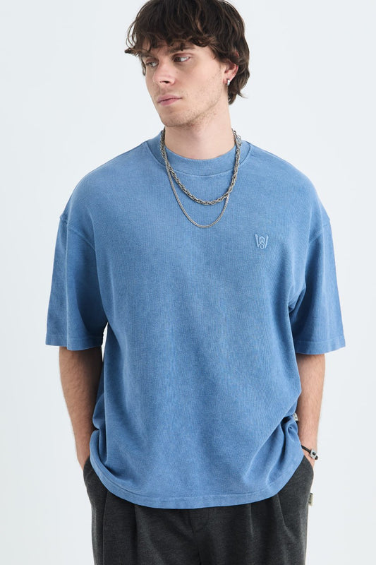 T-SHIRT OVERSIZE SAW BLUE 4803