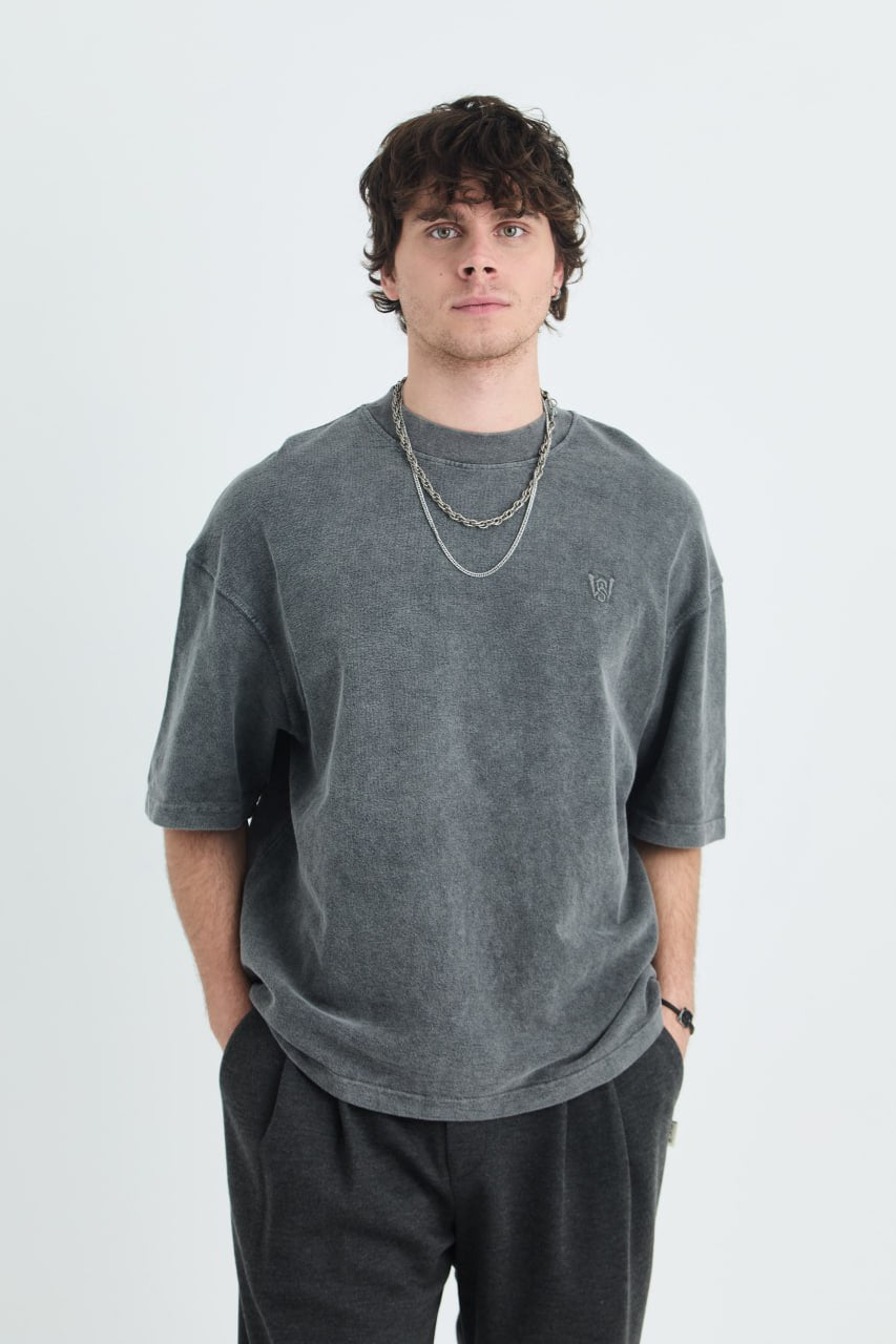 T-SHIRT OVERSIZE SAW BLACK 4803