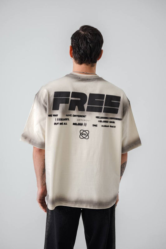T-SHIRT RETRO BEIGE 2535