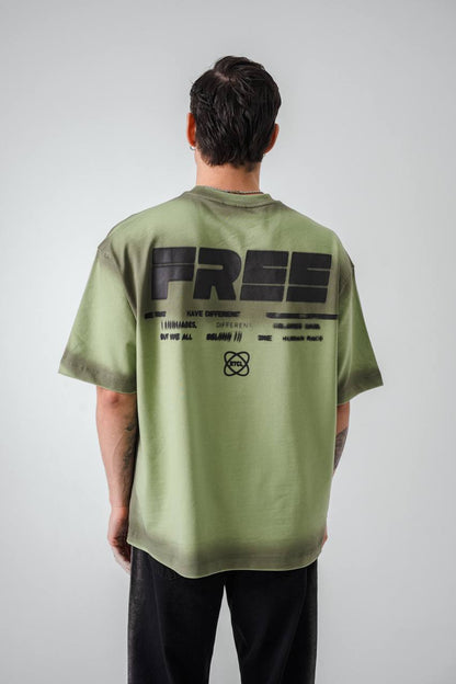 T-SHIRT RETRO GREEN 2535