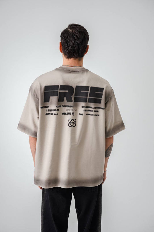 T-SHIRT RETRO BEIGE 2535