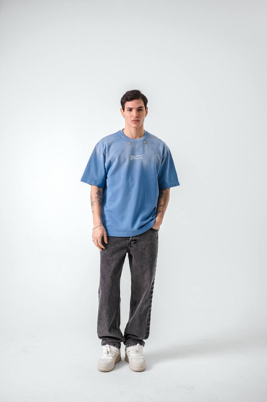 T-SHIRT RETRO BLUE 2507