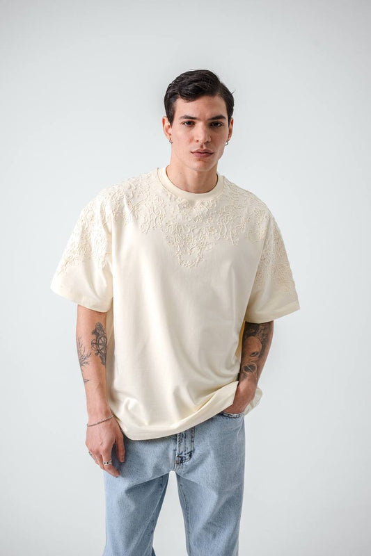 T-SHIRT RETRO BEIGE 2522
