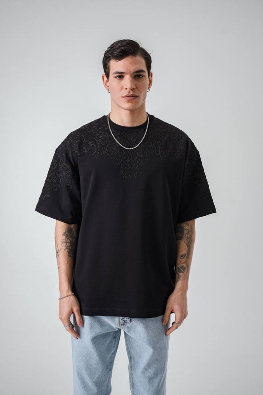T-SHIRT RETRO BLACK 2522