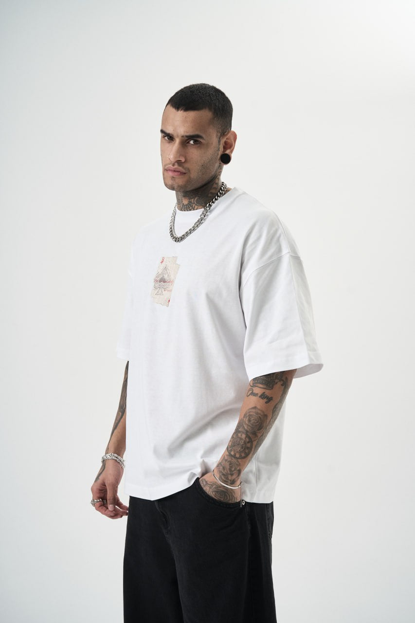 T SHIRT OVERSIZE RESPIRE WHITE 5151
