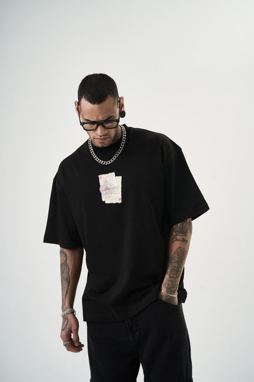 T SHIRT OVERSIZE RESPIRE BLACK 5151