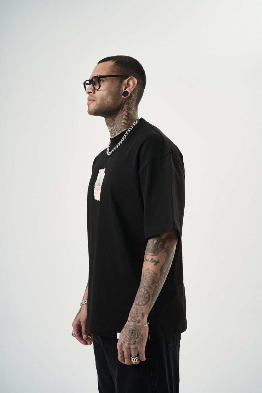 T SHIRT OVERSIZE RESPIRE BLACK 5151