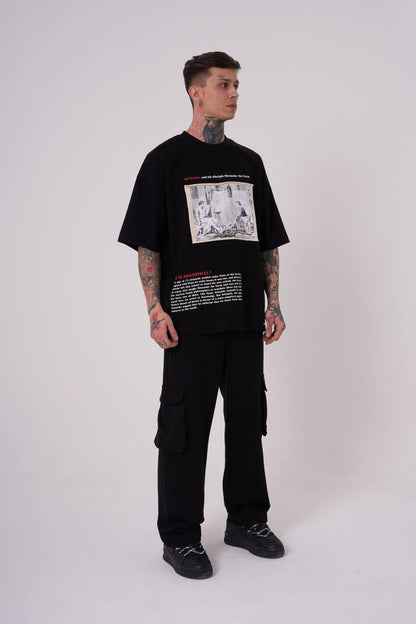 T-SHIRT OVERSIZE MACHINIST BLACK M2035