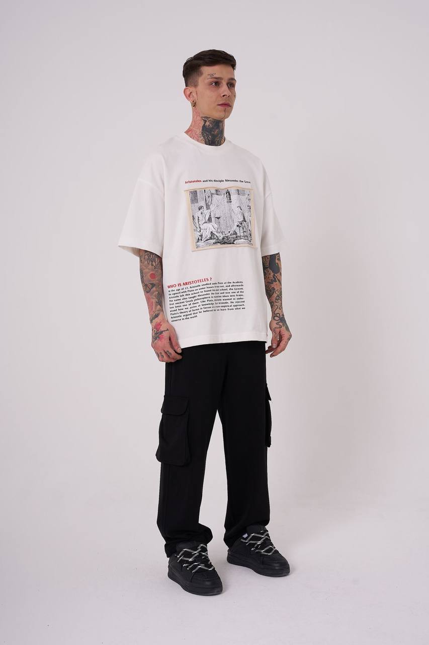 T-SHIRT OVERSIZE MACHINIST WHITE M2035